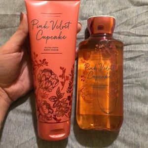 Bath and Body Works Pink Velvet Cupcake lot
